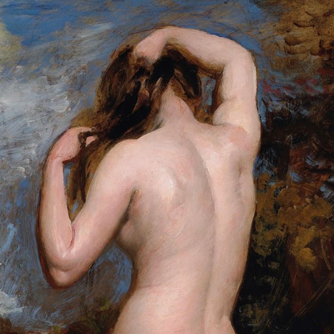 William  Etty R.A. - Standing Female Nude from Behind | MasterArt